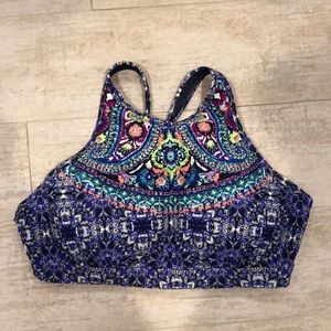 Crossbody High Neck Underwire Bikini Top